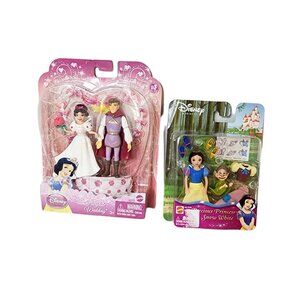 Disney Mattel Fairytale Wedding Snow White Prince Charming Dopey Set of 2